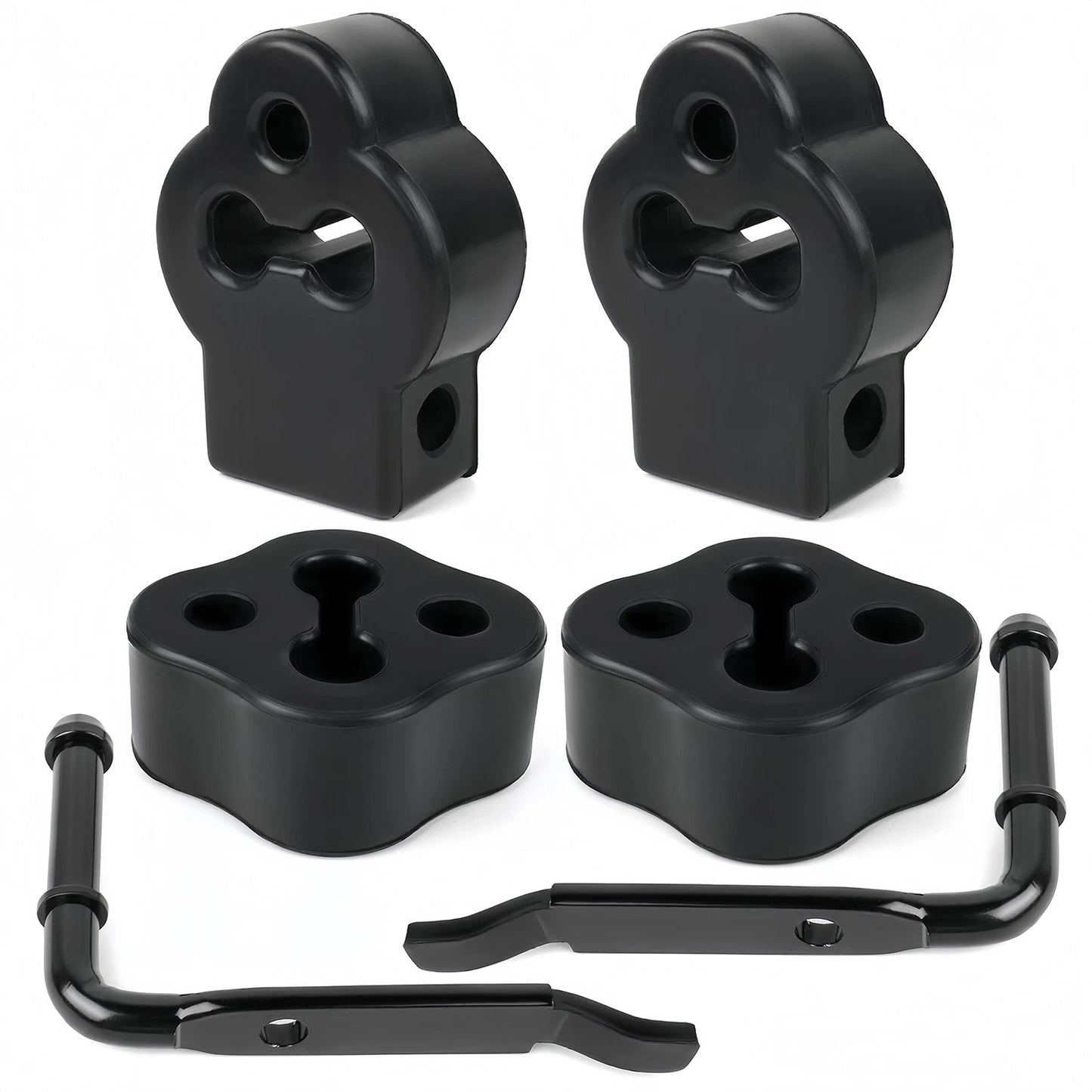 6PCS Rubber Isolators & Support Brackets for Lincoln Town Car 2003-2011,2003-04
