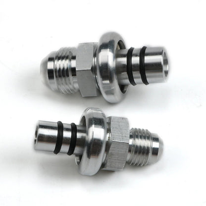 Billet -6an And -8an Fuel Rail Adapter Kit For 1986-1998 Mustang Billet