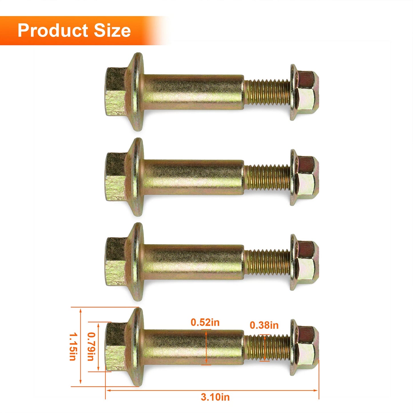 Rear Sway Bar Bolts For 1997-2007 Dodge Dakota Replaces 6503726, 6503648