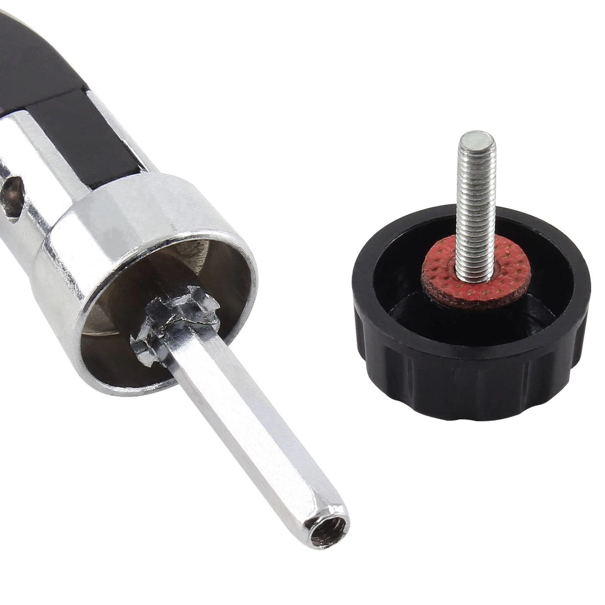 Jiozermi 2 Pcs Fishing Reel Power Handle, Rotary Small, Black