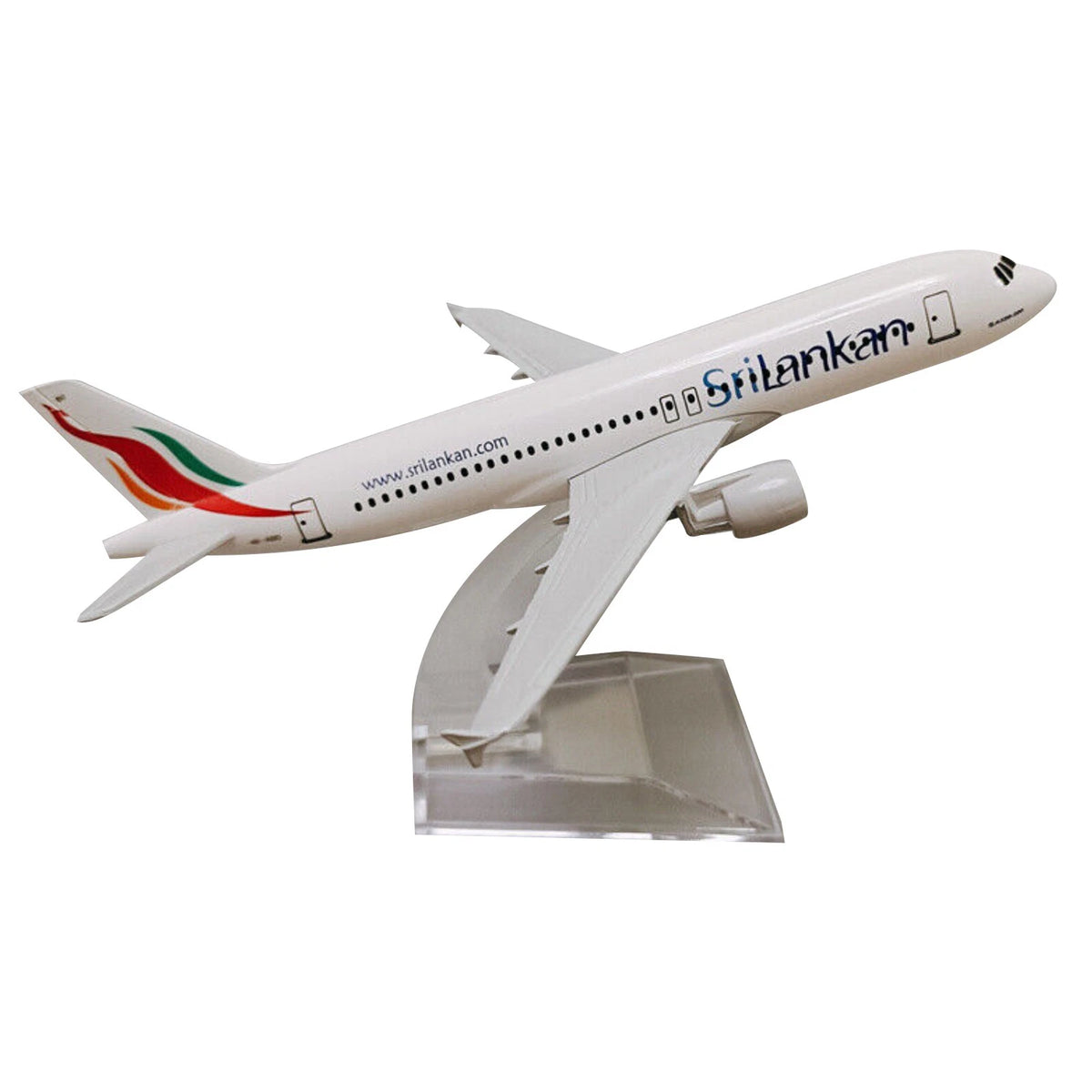 A320 SriLankan Airlines Civil Airliner Model 16cm Simulation Aircraft Ornaments