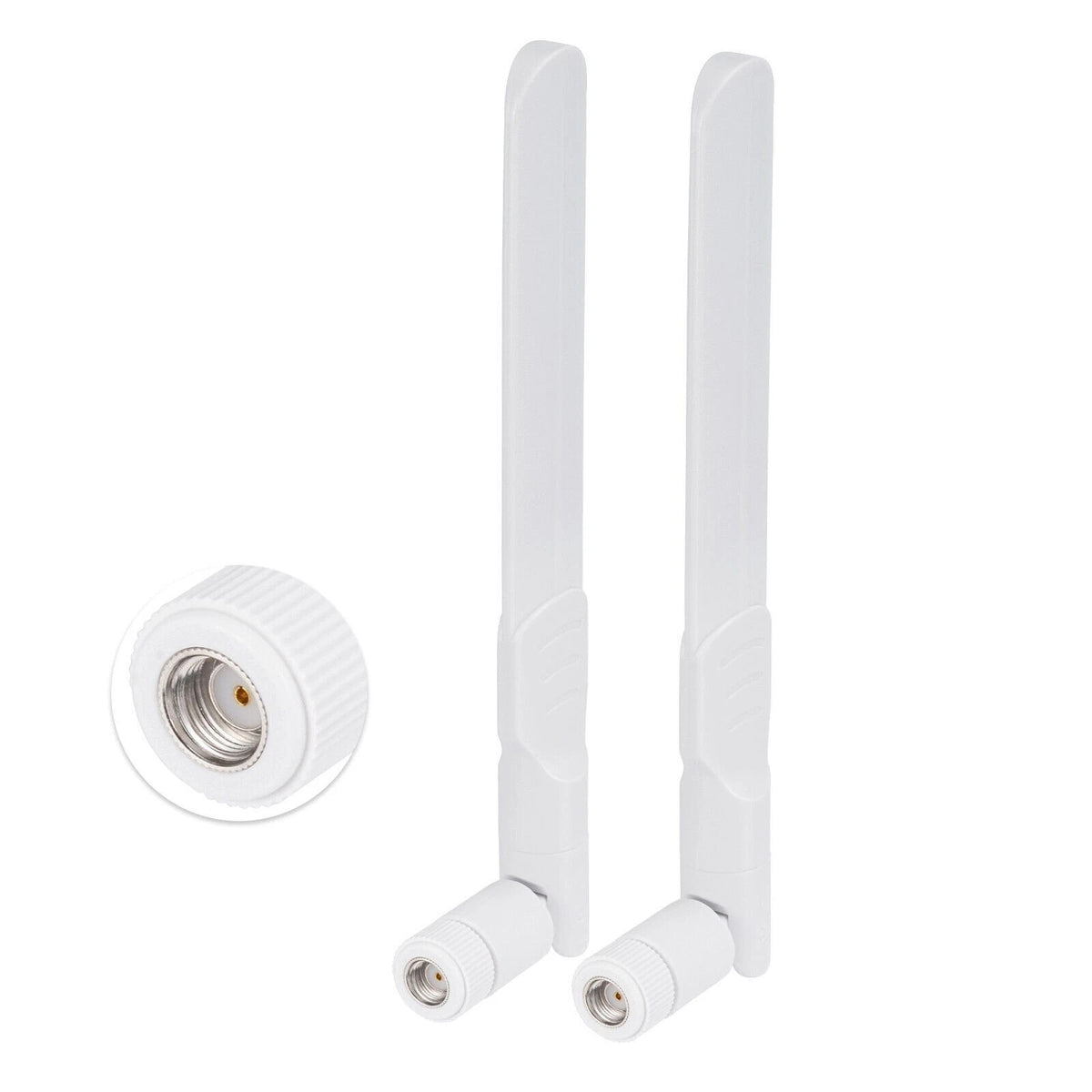 2pcs 8dBi Dual Band 2.4G/5.8G WiFi RP-SMA Antenna 2400-2500mhz/4900-5900mhz