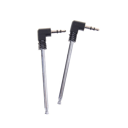 2PCS  3.5mm FM Radio Telescopic Antenna for Mobile Phone Radio Speaker