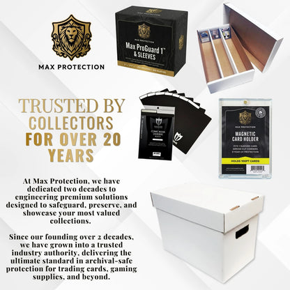 Max Protection ProGuard 1 Semi 100 Card Holders + 100 Sleeves, Clear