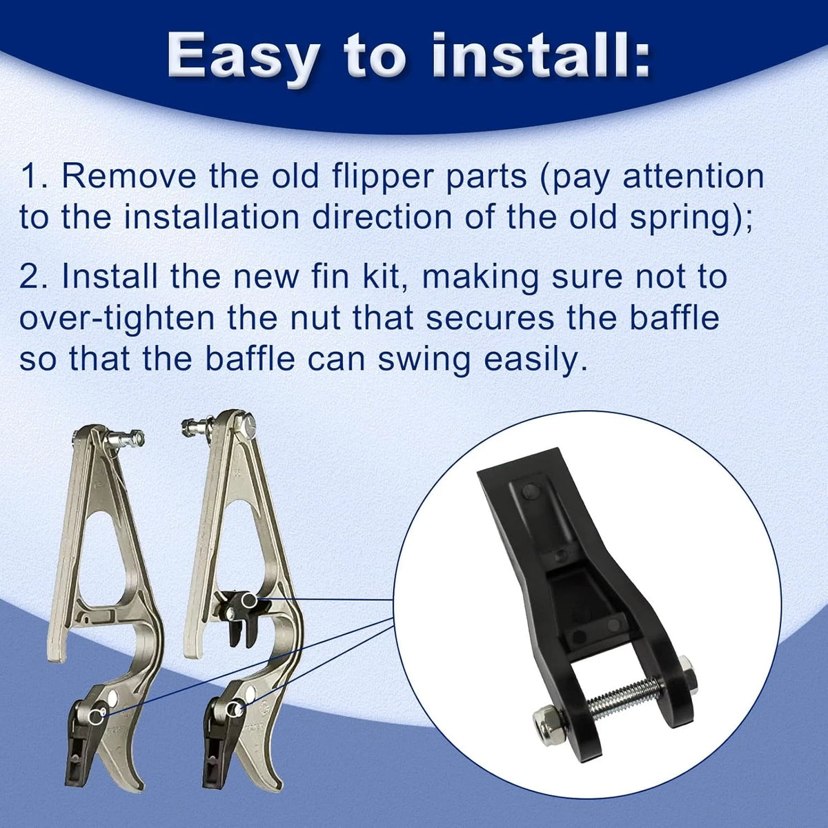 29-1 Extension Ladder Lock Flipper Kit for Werner/Louisville/Keller Silver