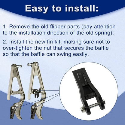 29-1 Extension Ladder Lock Flipper Kit for Werner/Louisville/Keller Silver