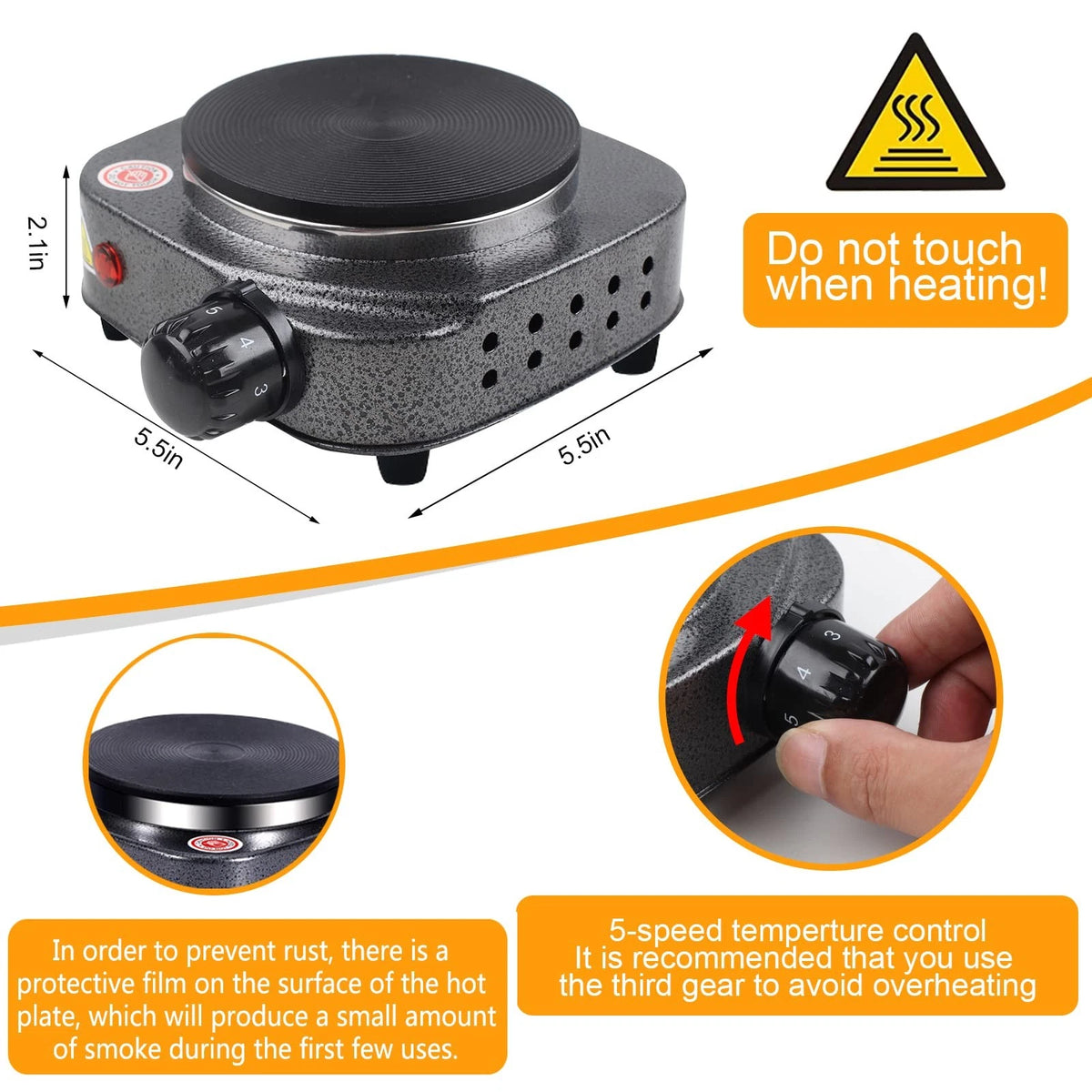 BBAXI Candle Making Pouring Pot with Electric Hot Plate hot plate, Multicolor