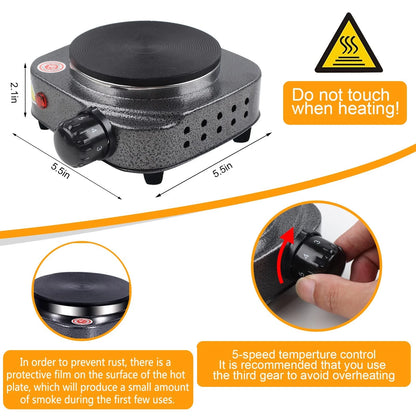 BBAXI Candle Making Pouring Pot with Electric Hot Plate hot plate, Multicolor