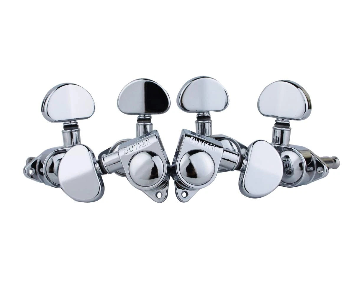Guyker Guitar Machine Heads (3L + 3R Handed) – 1:21 Sealed Tuners Chrome