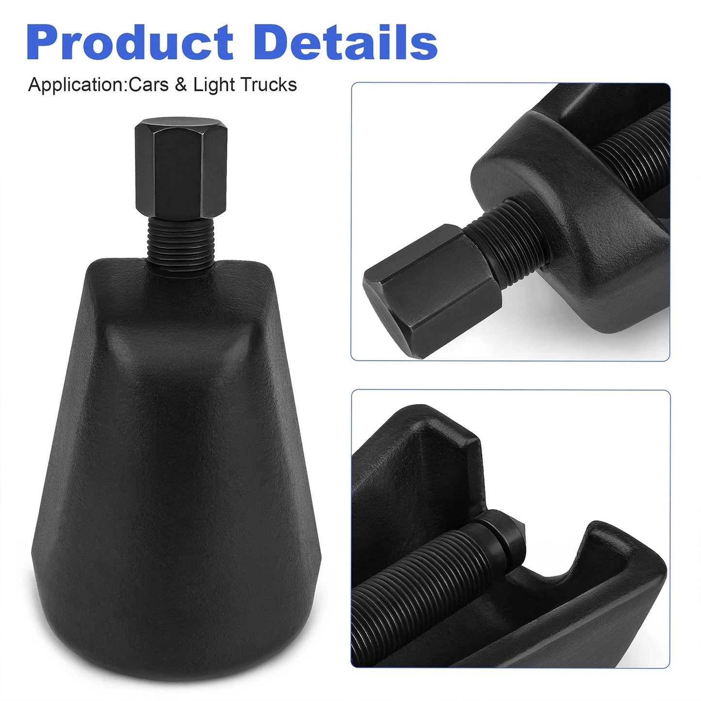 Heavy Duty Pitman Arm Puller Tool, Conical Style with High-Torque Forcing Screw