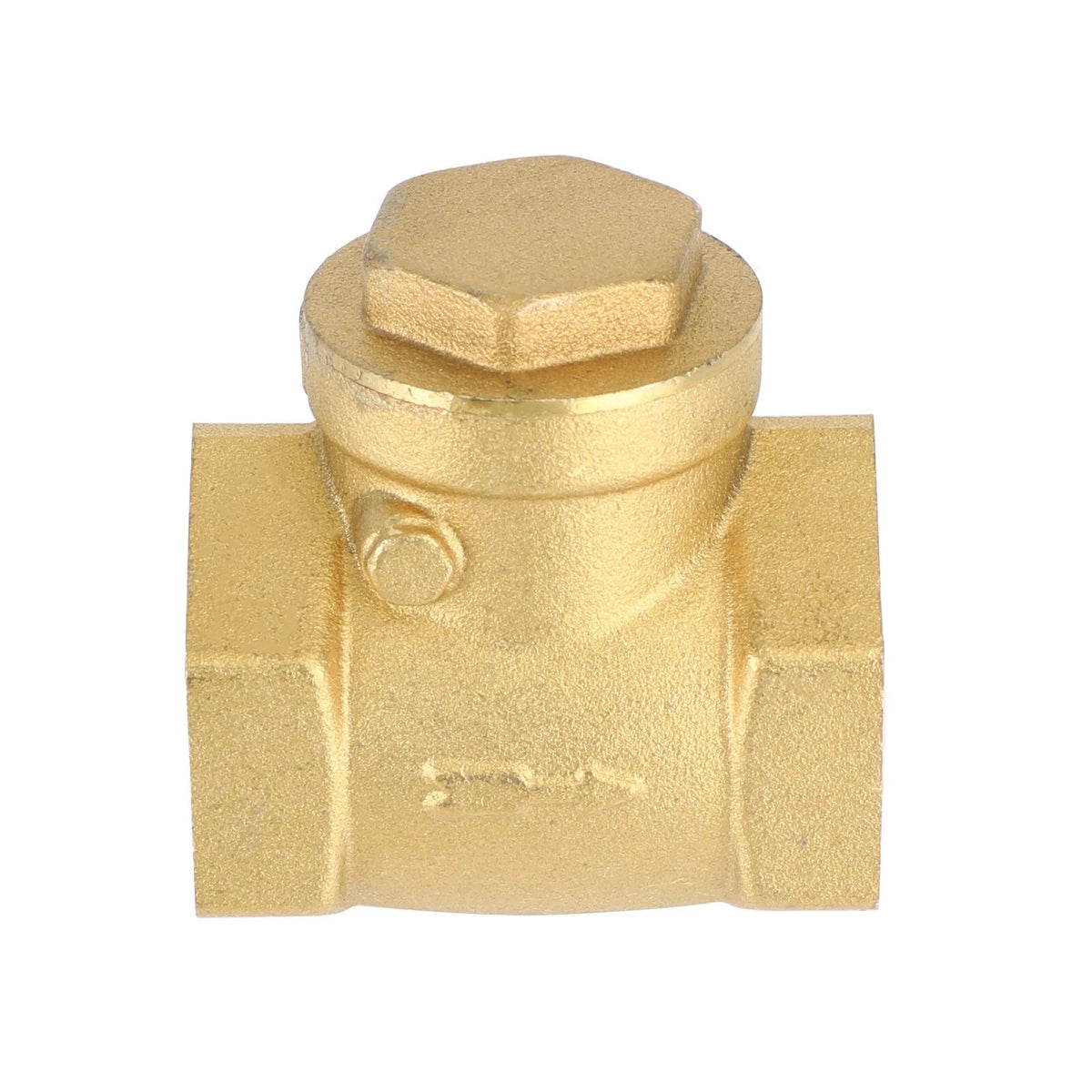 1PC Brass 1 Inch Check Horizontal Valve NPT Threaded Water Medium