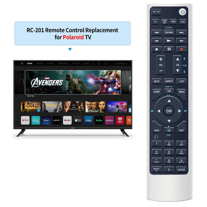 RC-201 Remote Control For Polaroid LCD TV TLA-04011C FLM-4034B FLM-4234BH
