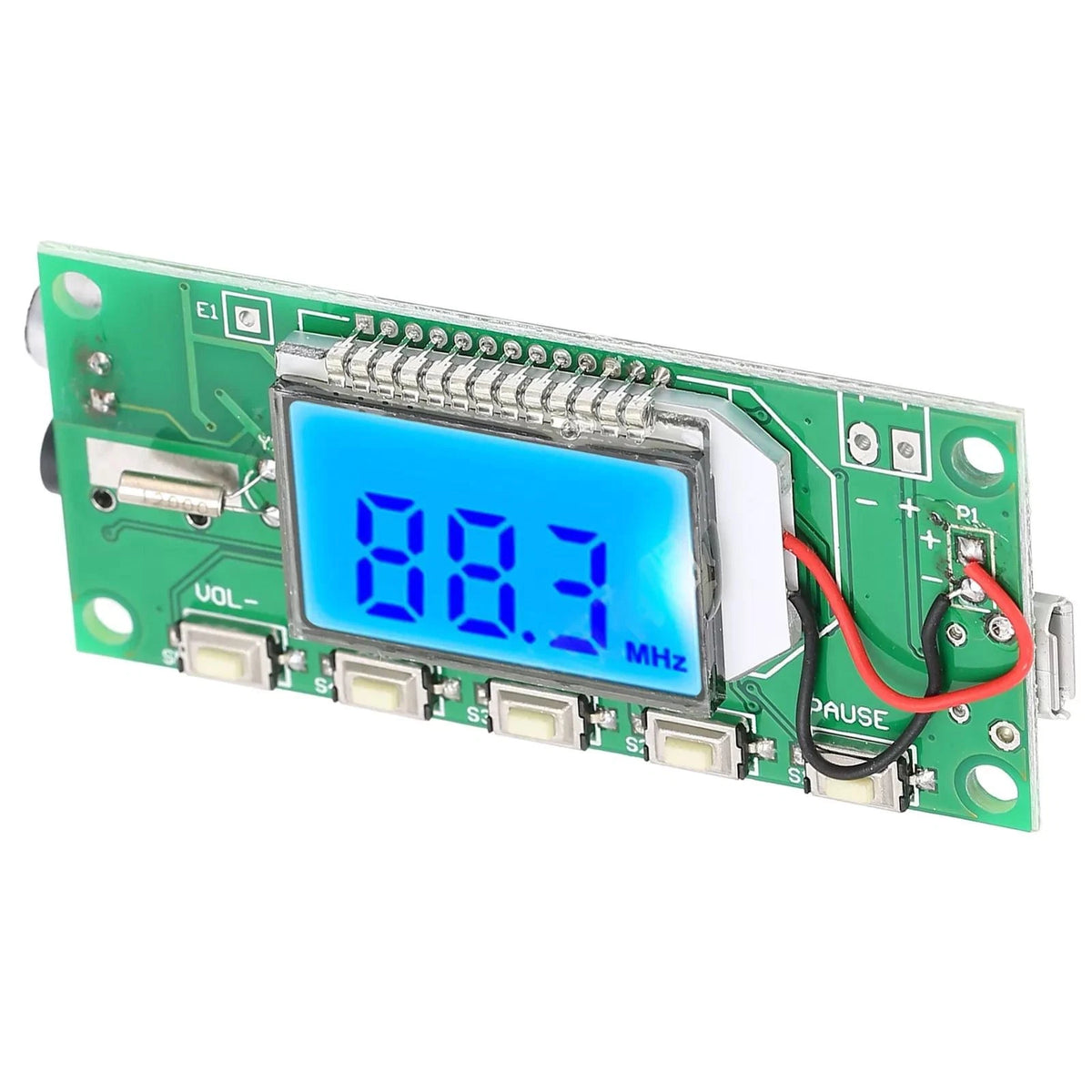 1* FM Module PCB Board W/LCD Display Digital FM Radio Projects Accessories