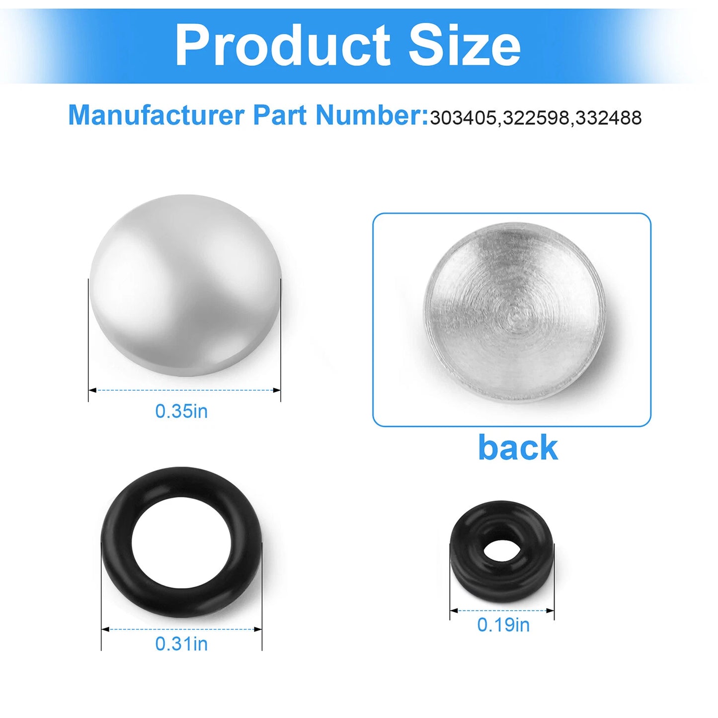 For Johnson Evinrude OMC Single Line Fuel Tank Repair Kit(303405, 322598,332488)