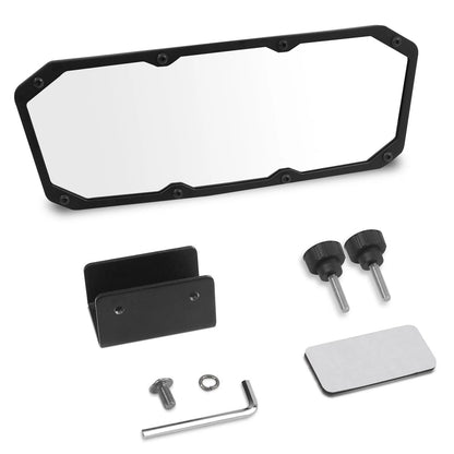 Esploratori Boat Rear View Mirror,Universal 4"x11" Marine 11" x 4.2", black