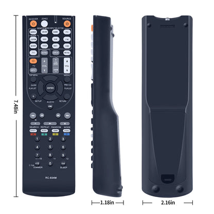 RC-834M Remote Control For Onkyo AV Receiver TX-NR515 TX-NR414 HT-RC440