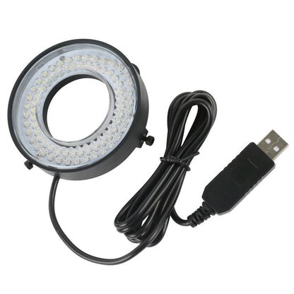 USB 72 LED Ring Light Microscope Adjustable bright Illuminator Focus Lamp