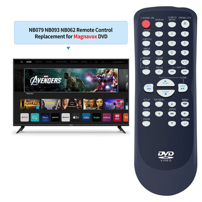 NB093 NB093UD Remote Control For Magnavox DVD CD Player DP100MW8B MDV2100/F7