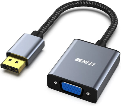 BENFEI DisplayPort to VGA Adapter, Input Output Grey