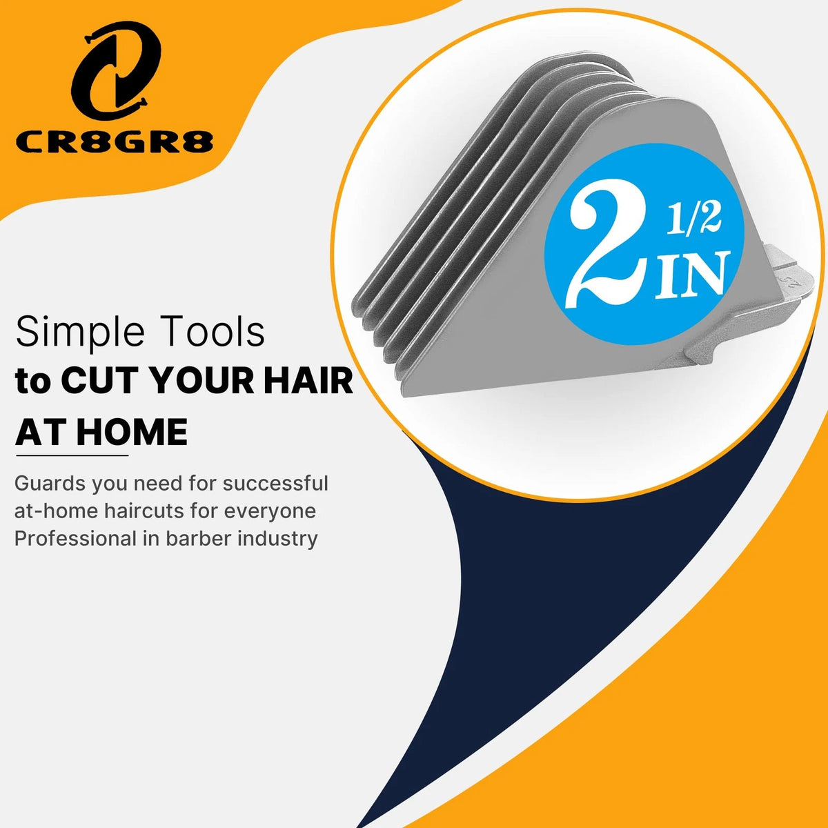 Clipper Guards for Wahl 10 12 14 16 18 20 Hair 6pcs Extra Gray