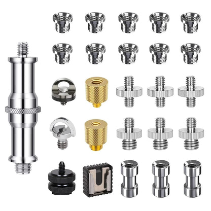 26PCS Camera Screws Mount Set 1/4 Inch and 3/8 Threaded Converter...