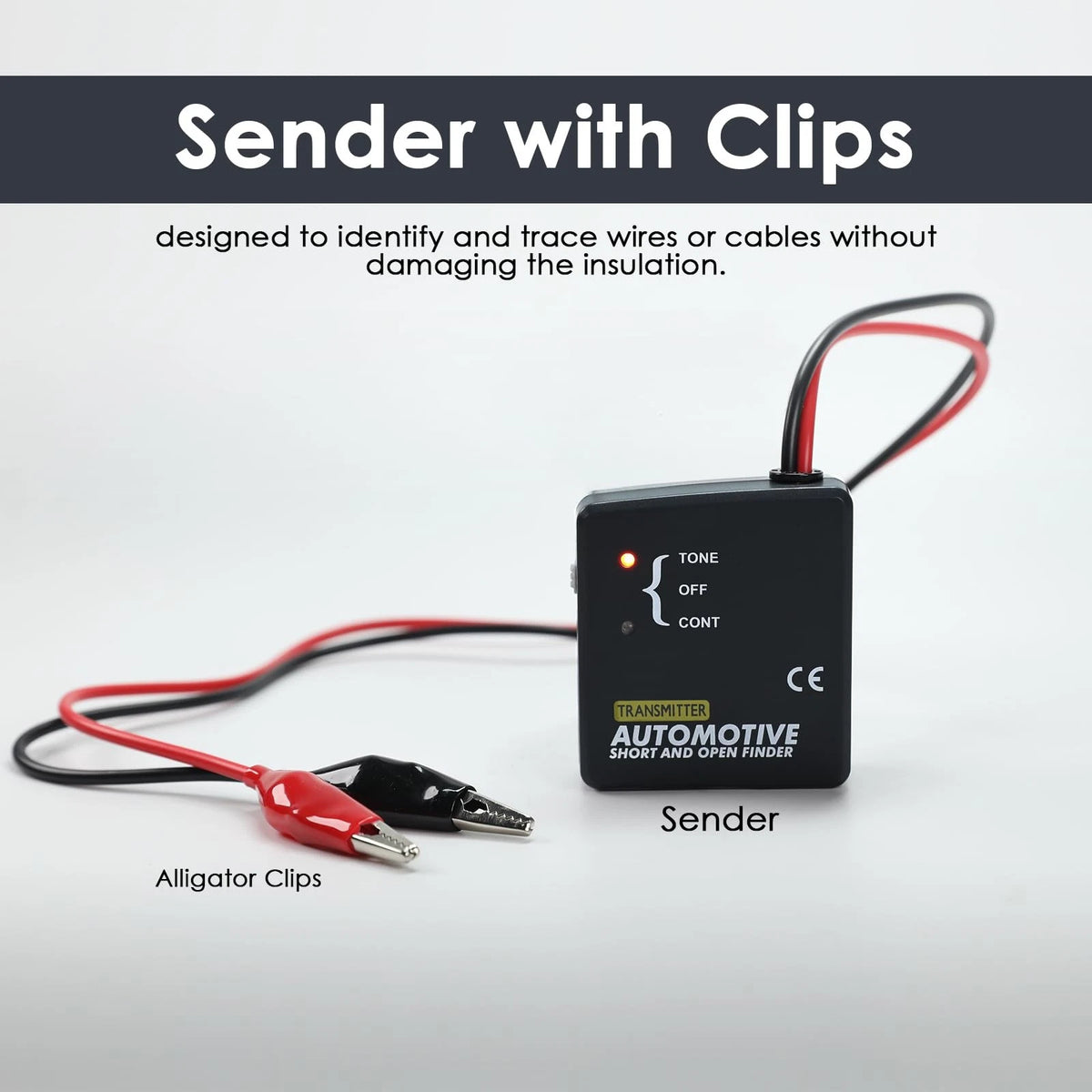 EM415 Automotive Circuit Breaker Finder DC 6-42V Wire Tracer Short and Black