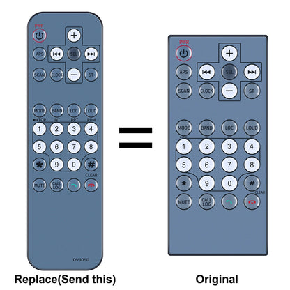 Replacement Remote Control For Furrion DV3050-RC DV3050-SB DV3050-SS DV7100