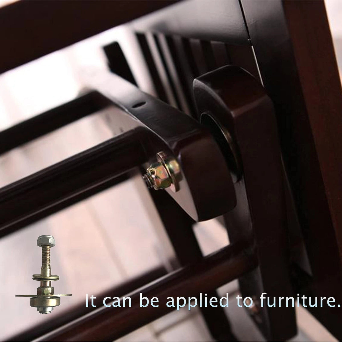 AuRiver 8 PCS Furniture Rocking Chair Bearing Connecting Piece M8 x 45mm, Y