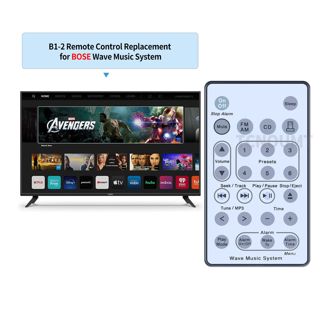 For Bose Wave Music System Remote Control AWRCC1 AWRCC2 AWRCC3 AWRCC4 AWRCC5