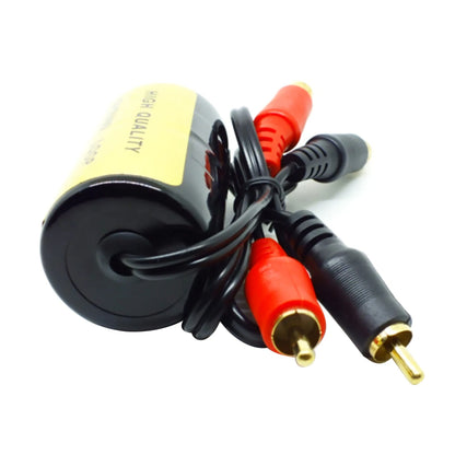 1* RCA Audio Noise Filter Suppressor Ground Loop Isolator Car & Home Stereo Part
