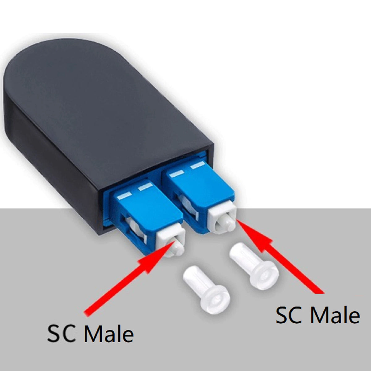 SC/UPC 9/125 Single  Mode Loopback Fiber Optic Tester Optical Adapter Connector