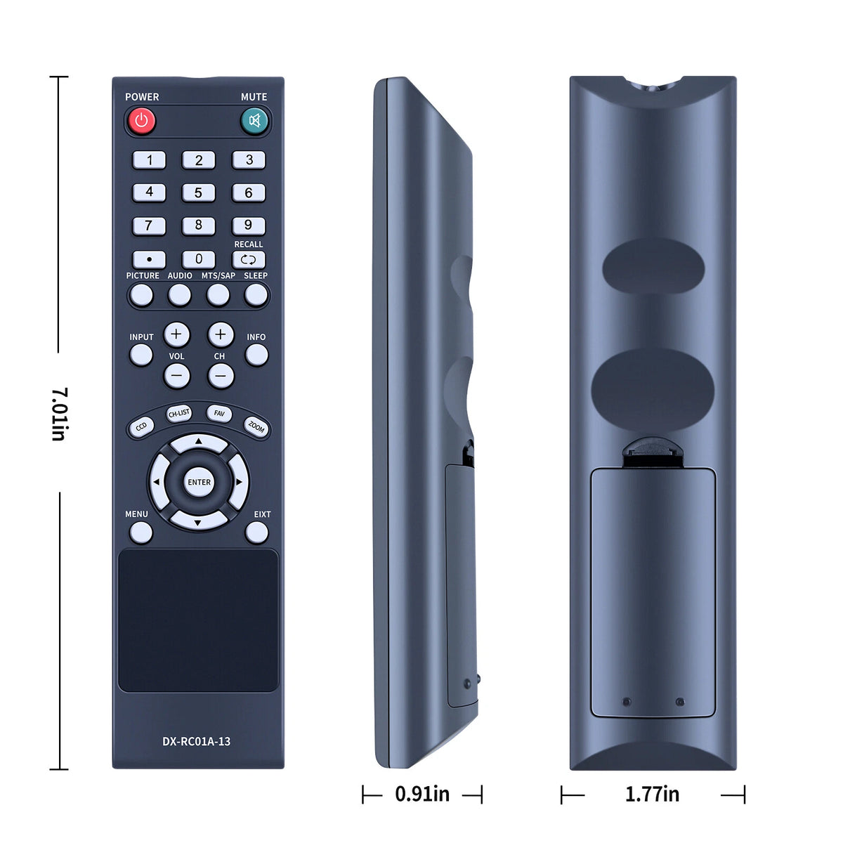 DX-RC01A-13 Remote Control For Dynex TV DX-32L200NA14 DX32L200NA14 DX-32L100A13