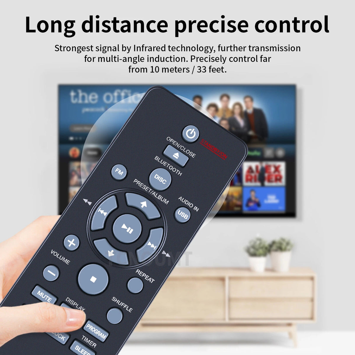 AXD7737 Remote Control For Pioneer CD Receiver System X-EM22 X-EM12 X-EM21