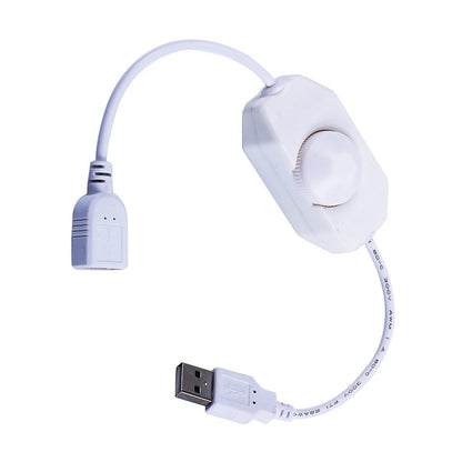 White 5V LED Knob Dimmer Rotary Brightness Controller For LED Strips Lights r