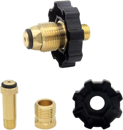 Hooshing Soft Nose POL Propane Gas Fitting with 1/4" NPT Male LP 1/4