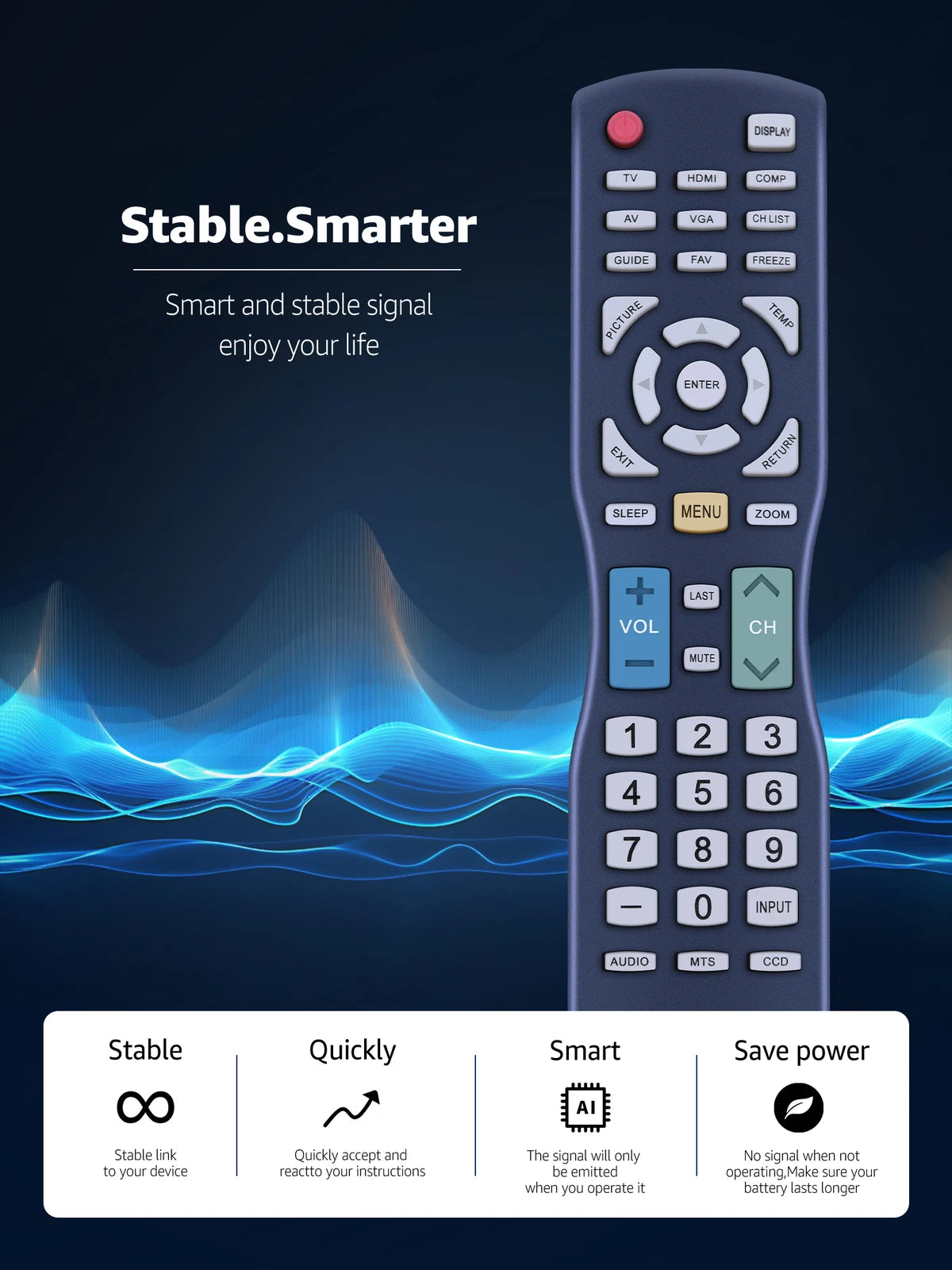 LD200RM Remote Control For APEX Digital TV JE3708 LD3249 LD3288 LD3288M LD3288T