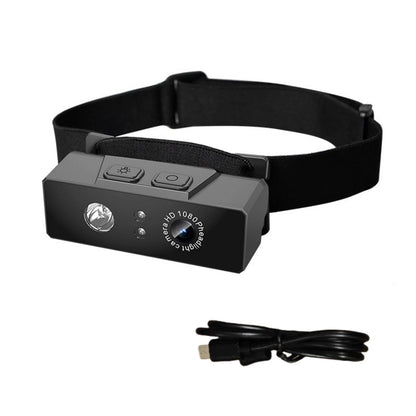 2 in 1 Head-mounted Sport Camera 1080P HD Camcorder Night Vision w/ LED Light