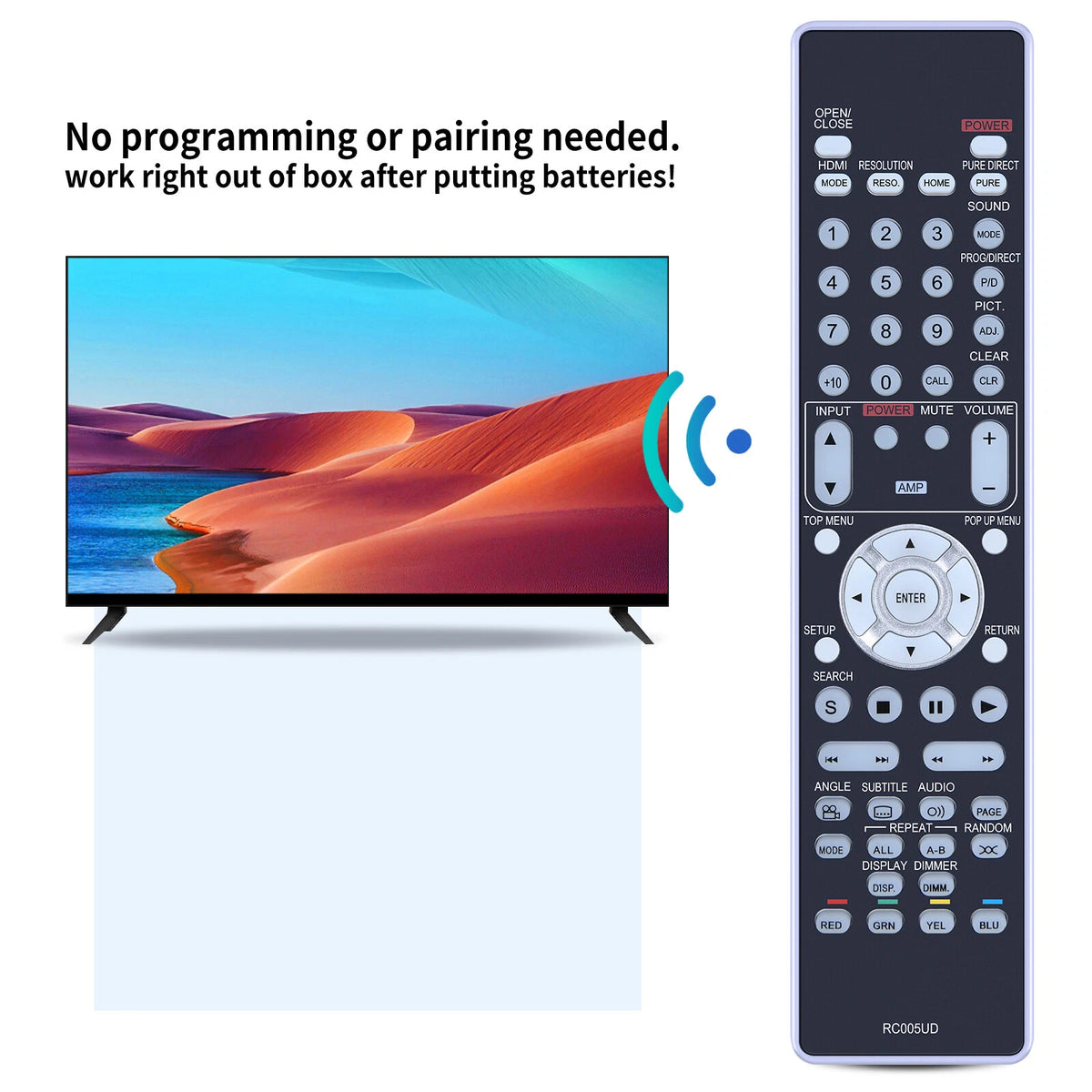 Replacement Remote Control For Marantz RC005UD UD5005