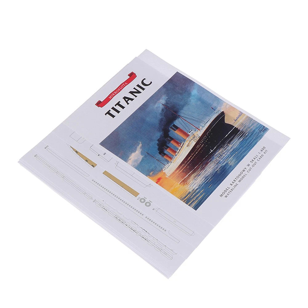 1:400 Unassembled Memorial British Titanic Cruise Paper Model Ship Model Display
