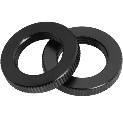 Knurled Microphone Stand Nut LUORNG 4PCS 5/8"-27 Dual Lock Nuts for...