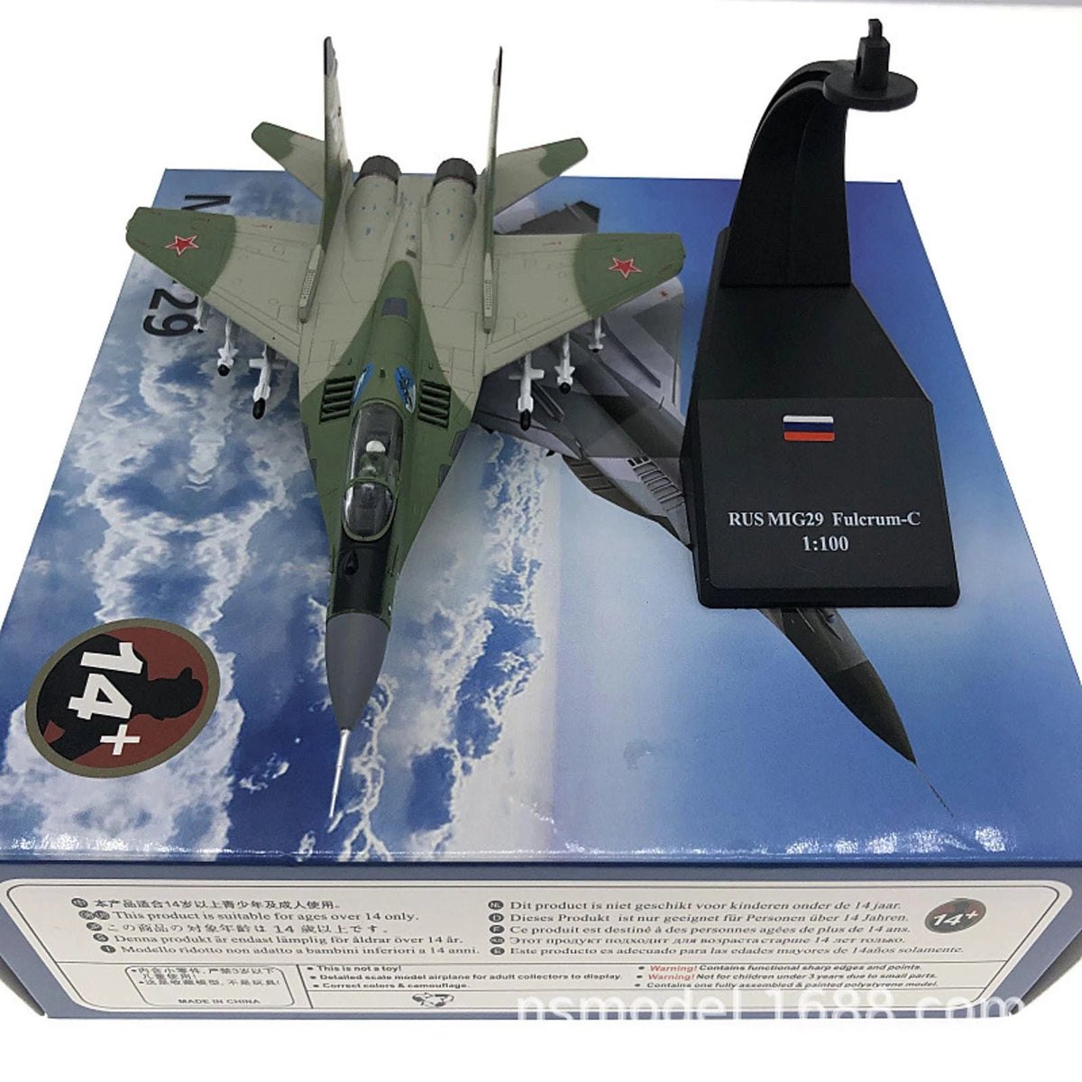 1:100 Russian MIG-29 Aircraft Diecast Model Military Airplane Plane Ornaments