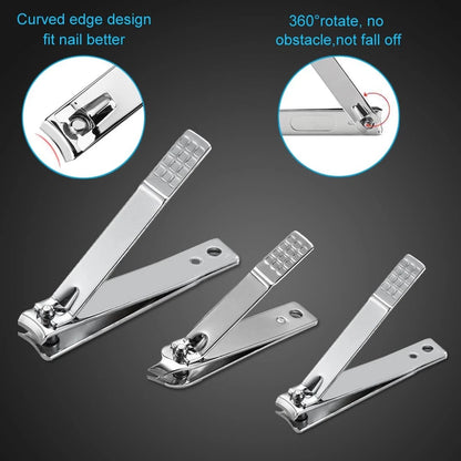 Yougai Nail Clippers Set - 18 Pcs Professional Manicure 18 Piece Set, Black