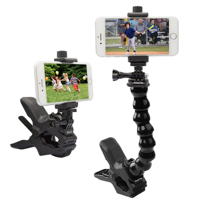 Suptig Phone Holder Desk Gooseneck Mount, Cell 3.5 x 4.8 x 8.26 inches, Black
