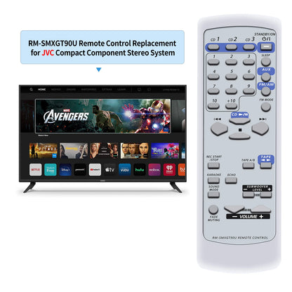 RM-SMXGT90A RM-SMXGT90U Remote Control For JVC Audio System MXG70 MXGT80 MXGT90