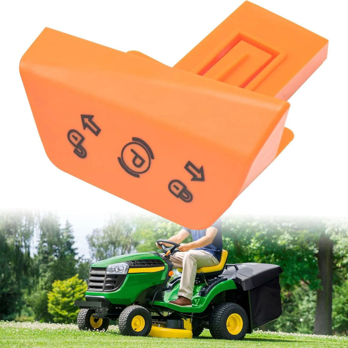 UC21883 1PC Mower Park Brake Knob Plastic Simple Installation For John Deere