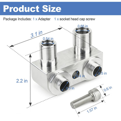 LSX LS1 Swap  AC Compressor adapter fitting CNC Machined USA STOCK