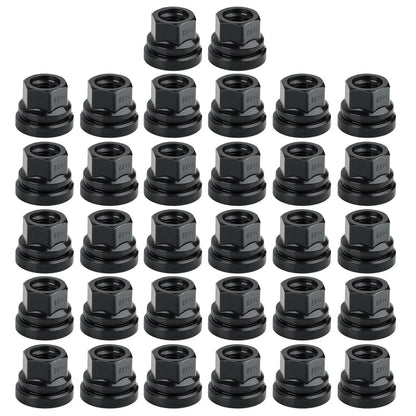 Wheel Lug Nuts for Ford F250/F350 1999-2002 M14x2.0 Thread 32pcs Black Set