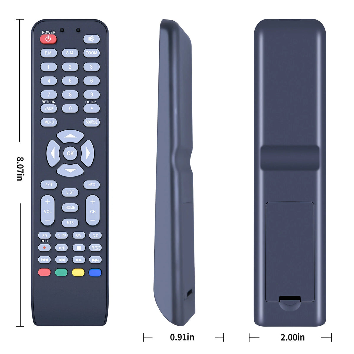 Replacement Remote Control For Skyworth LCD LED Android TV 24E3A11G 32E3A11G