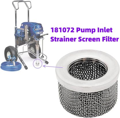 Pump Inlet Strainer 1" NPT Thread Stainless Steel Screen Filter Fits Silver