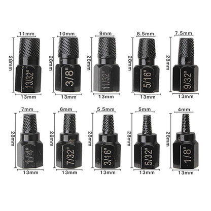 20Pcs/lot Damaged Screw Extractor Alloy Steel Damaged Screw Remover Tool Set